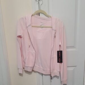 Betsey Johnson Light Pink Zip-Up Jacket
